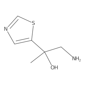 1-Amino-2-(1,3-thiazol-5-yl)propan-2-ol结构式