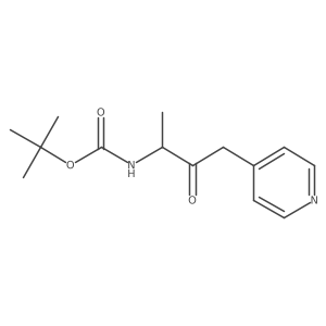 Tert-butyl (3-oxo-4-(pyridin-4-yl)butan-2-yl)carbamate Structure