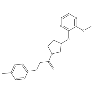 1-(3-((3-Methoxypyrazin-2-yl)oxy)pyrrolidin-1-yl)-2-(p-tolyloxy)ethanone Structure