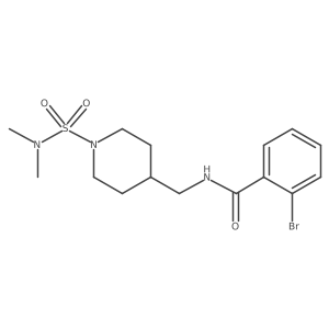 2-bromo-N-((1-(N,N-dimethylsulfamoyl)piperidin-4-yl)methyl)benzamide Structure