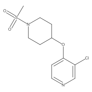 3-Chloro-4-((1-(methylsulfonyl)piperidin-4-yl)oxy)pyridine结构式