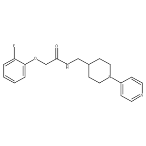 2-(2-fluorophenoxy)-N-((1-(pyridin-4-yl)piperidin-4-yl)methyl)acetamide Structure