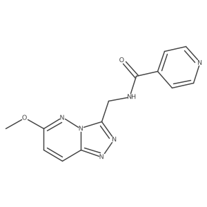 N-((6-methoxy-[1,2,4]triazolo[4,3-b]pyridazin-3-yl)methyl)isonicotinamide结构式