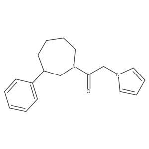 1-(3-phenylazepan-1-yl)-2-(1H-pyrrol-1-yl)ethanone结构式
