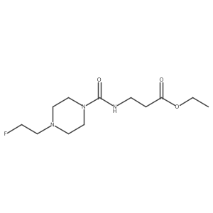 Ethyl 3-(4-(2-fluoroethyl)piperazine-1-carboxamido)propanoate Structure