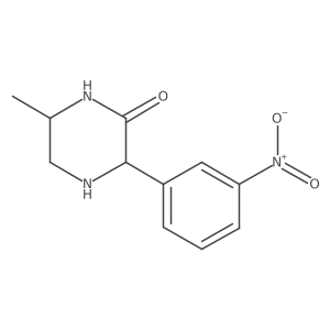 6-Methyl-3-(3-nitrophenyl)piperazin-2-one Structure