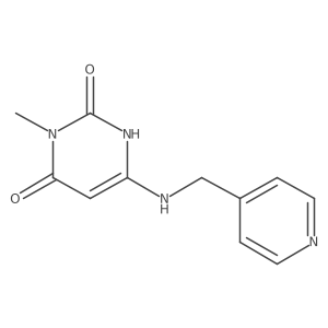 3-methyl-6-((pyridin-4-ylmethyl)amino)pyrimidine-2,4(1H,3H)-dione Structure