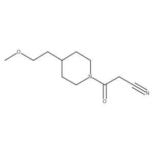 3-(4-(2-Methoxyethyl)piperidin-1-yl)-3-oxopropanenitrile Structure
