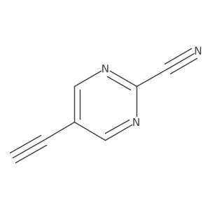 5-Ethynylpyrimidine-2-carbonitrile Structure