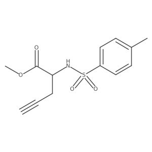 Methyl (2R)-2-[[(4-methylphenyl)sulfonyl]amino]-4-pentynoate Structure