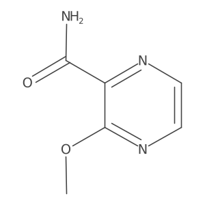 3-Methoxy-2-pyrazinecarboxamide结构式