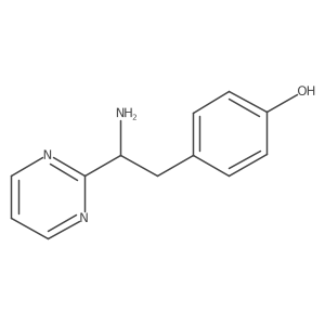 4-[(2S)-2-amino-2-(pyrimidin-2-yl)ethyl]phenol结构式