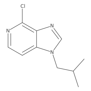 4-chloro-1-(2-methylpropyl)-1H-imidazo[4,5-c]pyridine结构式