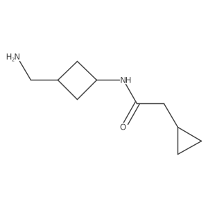 N-[3-(aminomethyl)cyclobutyl]-2-cyclopropylacetamide结构式