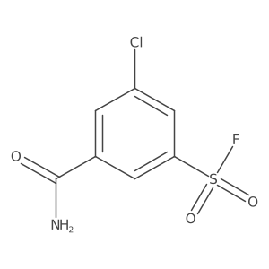 3-Carbamoyl-5-chlorobenzene-1-sulfonyl fluoride结构式