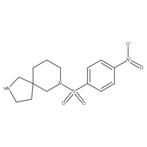 7-(4-Nitrobenzenesulfonyl)-2,7-diazaspiro[4.5]decane结构式
