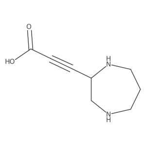 3-(1,4-Diazepan-2-yl)prop-2-ynoic acid Structure