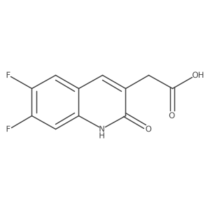 2-(6,7-Difluoro-2-hydroxyquinolin-3-yl)acetic acid Structure