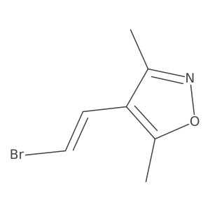 4-(2-Bromoethenyl)-3,5-dimethyl-1,2-oxazole结构式