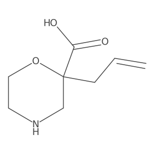 2-(Prop-2-en-1-yl)morpholine-2-carboxylic acid结构式