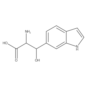 2-amino-3-hydroxy-3-(1H-indol-6-yl)propanoic acid Structure