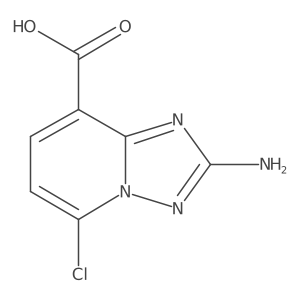 2-Amino-5-chloro-[1,2,4]triazolo[1,5-a]pyridine-8-carboxylic acid结构式