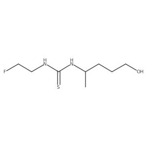 3-(2-Fluoroethyl)-1-(5-hydroxypentan-2-yl)thiourea结构式