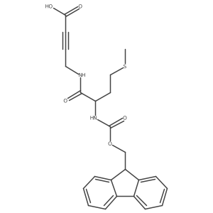 4-[(2S)-2-({[(9H-fluoren-9-yl)methoxy]carbonyl}amino)-4-(methylsulfanyl)butanamido]but-2-ynoic acid结构式