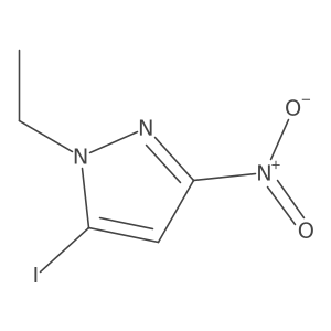1-Ethyl-5-iodo-3-nitro-1H-pyrazole Structure