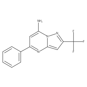 5-Phenyl-2-(trifluoromethyl)pyrazolo[1,5-a]pyrimidin-7-amine Structure