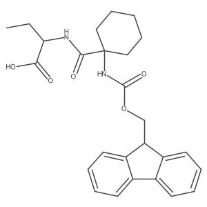 2-{[1-({[(9H-fluoren-9-yl)methoxy]carbonyl}amino)cyclohexyl]formamido}butanoic acid Structure