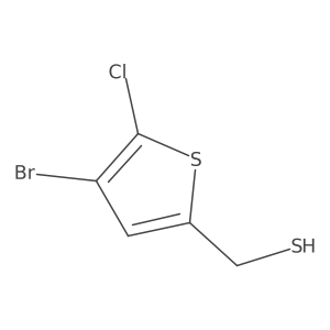 (4-Bromo-5-chlorothiophen-2-yl)methanethiol Structure
