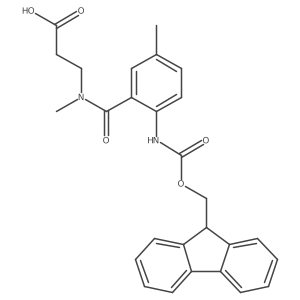 3-{1-[2-({[(9H-fluoren-9-yl)methoxy]carbonyl}amino)-5-methylphenyl]-N-methylformamido}propanoic acid Structure