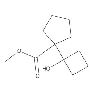 Methyl 1-(1-hydroxycyclobutyl)cyclopentane-1-carboxylate Structure