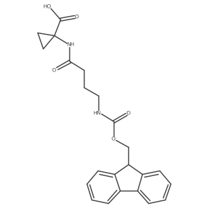 1-[4-({[(9H-fluoren-9-yl)methoxy]carbonyl}amino)butanamido]cyclopropane-1-carboxylic acid Structure