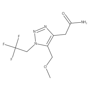 2-[5-(methoxymethyl)-1-(2,2,2-trifluoroethyl)-1H-1,2,3-triazol-4-yl]acetamide Structure