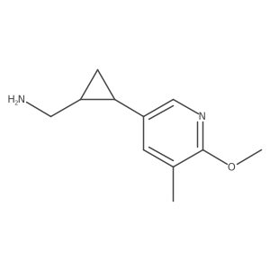 rac-[(1R,2R)-2-(6-methoxy-5-methylpyridin-3-yl)cyclopropyl]methanamine结构式