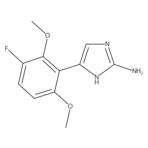 5-(3-fluoro-2,6-dimethoxyphenyl)-1H-imidazol-2-amine结构式