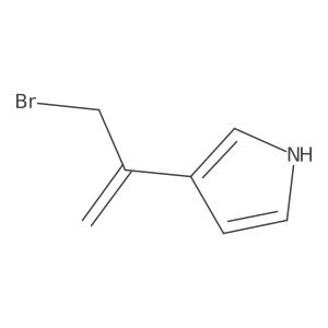 3-(3-bromoprop-1-en-2-yl)-1H-pyrrole结构式