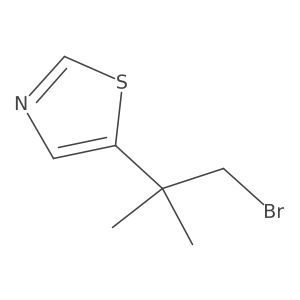 5-(1-Bromo-2-methylpropan-2-yl)-1,3-thiazole Structure