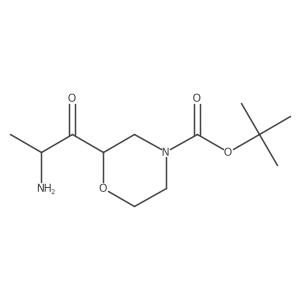 Tert-butyl 2-(2-aminopropanoyl)morpholine-4-carboxylate Structure