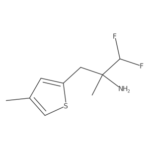 1,1-Difluoro-2-methyl-3-(4-methylthiophen-2-yl)propan-2-amine Structure