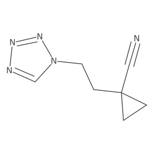 1-[2-(1H-1,2,3,4-tetrazol-1-yl)ethyl]cyclopropane-1-carbonitrile Structure