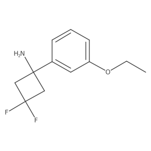 1-(3-Ethoxyphenyl)-3,3-difluorocyclobutan-1-amine Structure