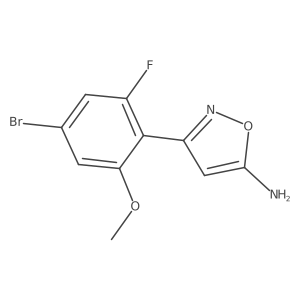 3-(4-Bromo-2-fluoro-6-methoxyphenyl)-1,2-oxazol-5-amine Structure