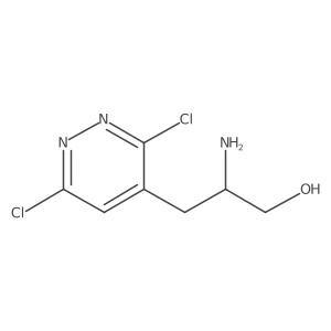 2-Amino-3-(3,6-dichloropyridazin-4-yl)propan-1-ol结构式