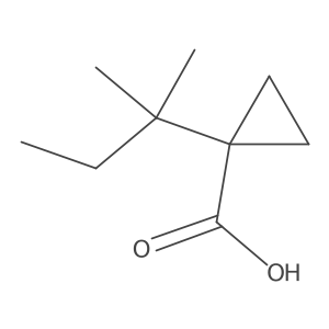 1-(2-Methylbutan-2-yl)cyclopropane-1-carboxylic acid Structure