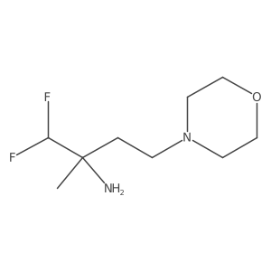 1,1-Difluoro-2-methyl-4-(morpholin-4-yl)butan-2-amine结构式