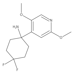 1-(2,5-Dimethoxypyridin-4-yl)-4,4-difluorocyclohexan-1-amine Structure