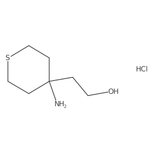 2-(4-Aminothian-4-yl)ethan-1-ol hydrochloride结构式